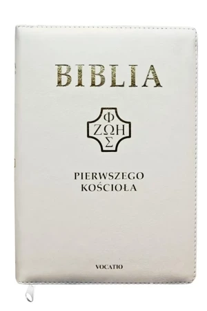 Biblia pierwszego Kościoła biała z paginatorami