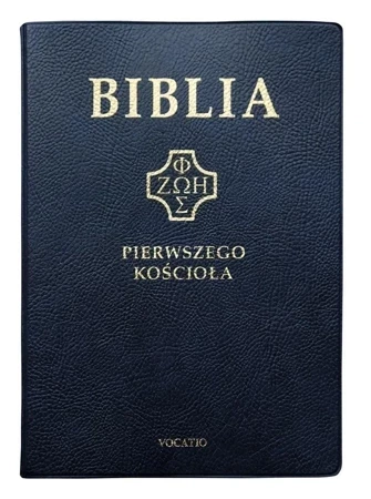 Biblia pierwszego Kościoła pvc granatowa