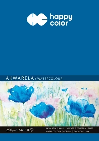 Blok Happy Color akwarelowy ART A4 10 arkuszy 250g