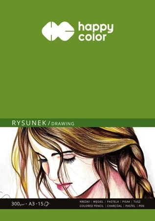 Blok Happy Color do rysunku ART A3 15 arkuszy300g