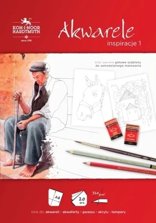 Blok Inspiracje - Akwarele A4/20 arkuszy 320g