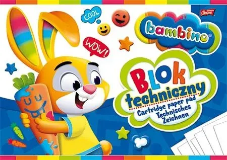 Blok techniczny A4/10K (10szt) BAMBINO