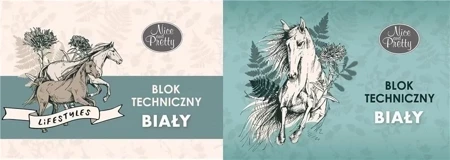 Blok techniczny A4/10K biały Nice&Pretty