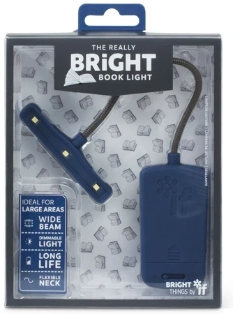 Bright Book Light Lampka do książki niebieska