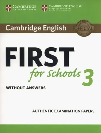 Cambridge English First for Schools 3 Student's Book without Answers