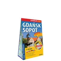 Comfort! map Gdańsk Sopot 1:26 000 plan mini 2023