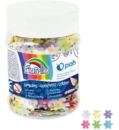 Confetti cekiny kwiatek słoik 50g Fiorello GR-C50-14