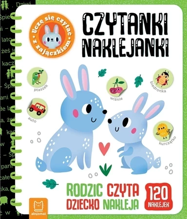 Czytanki-naklejanki. Uczę się czytać z zajączkiem. Rodzic czyta, dziecko nakleja