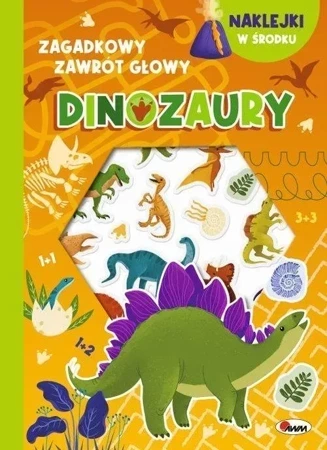 Dinozaury - wypukłe naklejki. Zagadkowy zawrót głowy