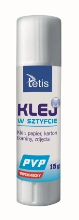 Display Klej w sztyfcie typu pvp bezbarwny 15g 20 sztuk