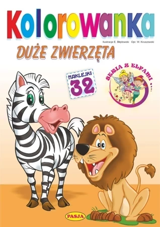 Duże zwierzęta. Kolorowanka