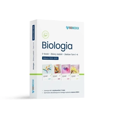 Ebook Biologia Zbiór zadań matura 2024-2025 T.1-4