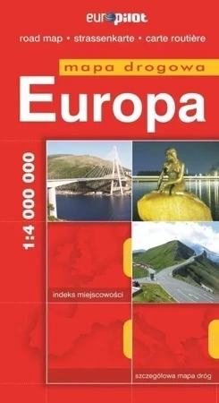 Europa mapa drogowa 1:4000000 EuroPilot/BR/