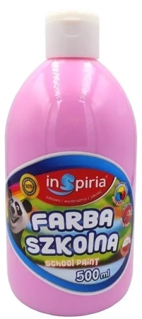 Farba szkolna różowa 500ml