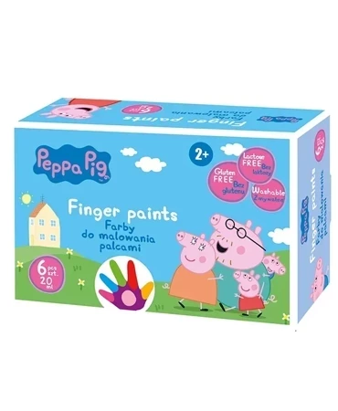 Farby do malowania palcami Peppa Pig 6kol ASTRA