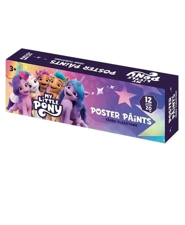 Farby plakatowe My Little Pony 12 kolorów po 20 ml