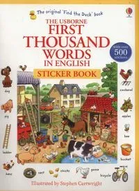 First Thousand Words in English Sticker Book