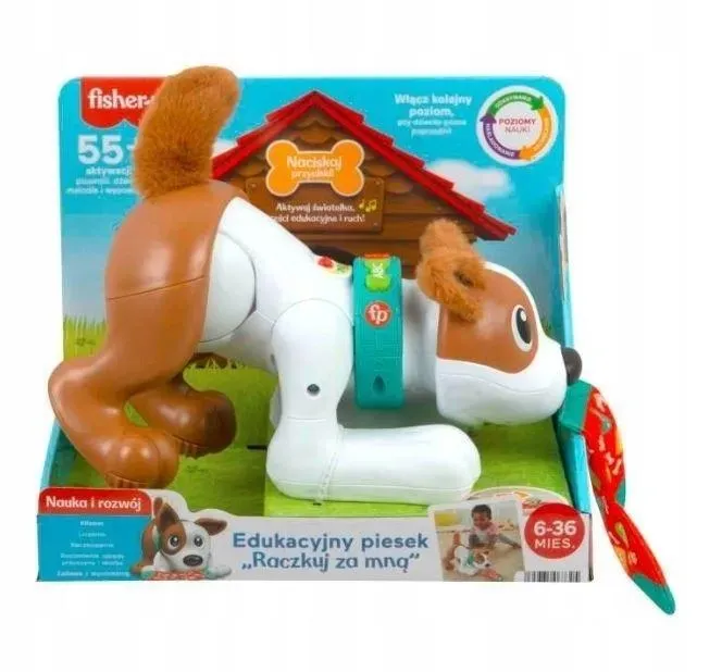 Fisher Price Edukacyjny piesek raczkujący