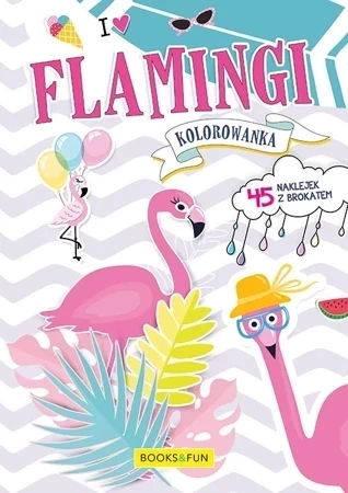 Flamingi. Kolorowanka