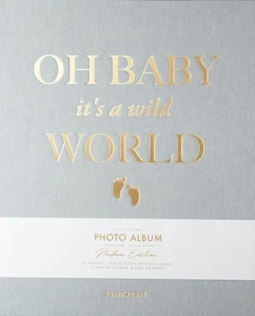 Fotoalbum Baby It's a Wild World. Szary