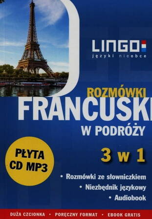 Francuski W Podróży Rozmówki 3 W 1 + Cd