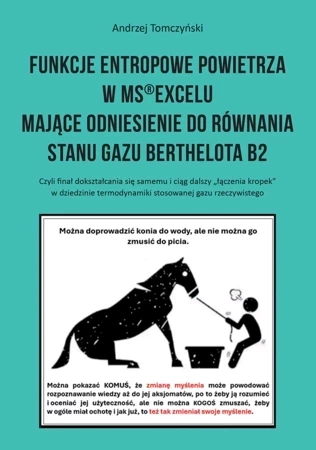 Funkcje entropowe powietrza w MS®Excelu mające odniesienie do równania stanu gazu Berthelota B2