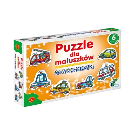 Gra Puzzle dla maluszków samochodziki