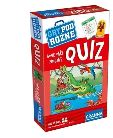 Gra Quiz gdzie raki zimują gry podróżne