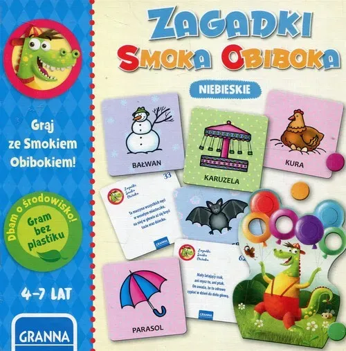 Gra Zagadki smoka obiboka niebieskie