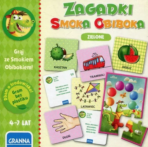 Gra Zagadki smoka obiboka zielone