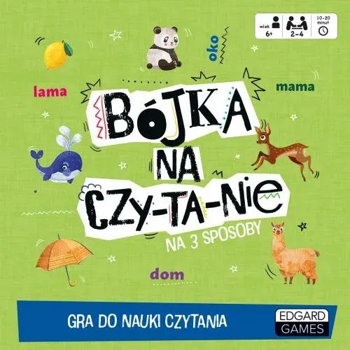 Gra do nauki czytania. Bójka na czytanie (wiek 6+) (2-4 graczy)