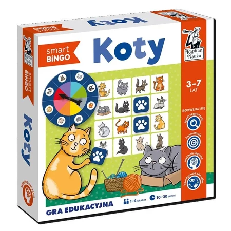 Gra edukacyjna Koty Smart bingo Kapitan Nauka