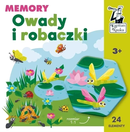 Gra memory Owady i robaczki Kapitan Nauka