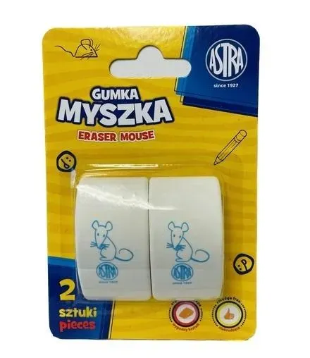 Gumka myszka 2szt ASTRA