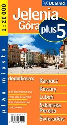 Jelenia góra plus 5 - plan miasta demart