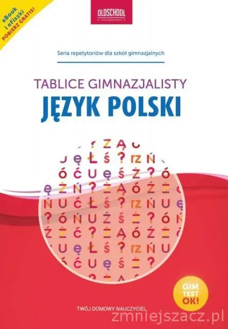 Język polski. Tablice  gimnazjalisty