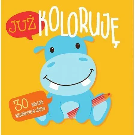 Już koloruję. Hipcio. Easy color 3