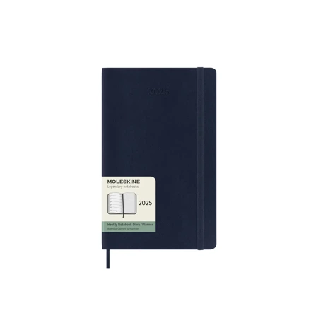 Kalendarz 2025 12M Moleskine L tygodniowy Sapphire Blue 13x21