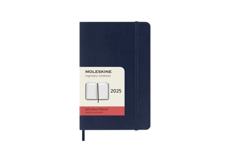 Kalendarz 2025 12M Moleskine P dzienny Sapphire Blue 9x14