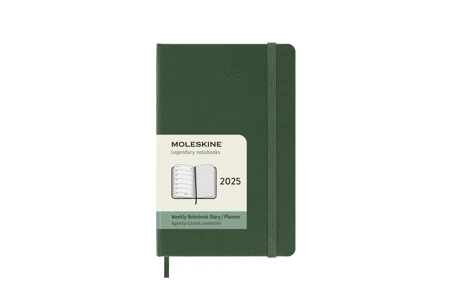 Kalendarz 2025 12M Moleskine P tygodniowy Myrtle Green 9x14