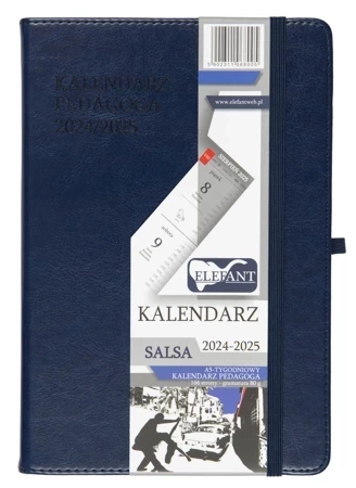 Kalendarz Pedagoga 2024/2025 Salsa A5 tygodniowy granatowy