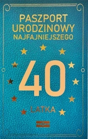 Karnet Urodzinowy 40