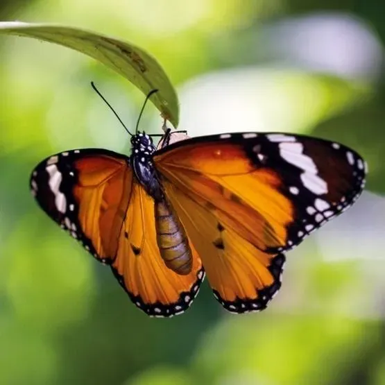 Karnet kwadrat z kopertą Tiger Butterfly