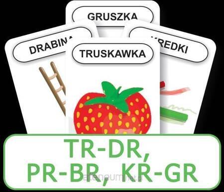 Karty Logopedyczny Piotruś - TR-DR, PR-BR, KR-GR