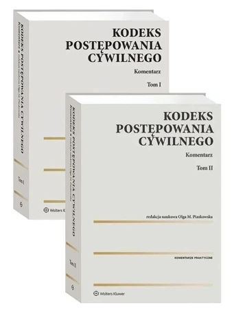 Kodeks postępowania cywilnego. Komentarz. Tomy 1-2