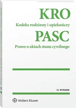 Kodeks rodzinny i opiekuńczy Prawo o akt.w.13