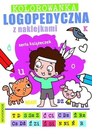 Kolorowanka logopedyczna z naklejkami 2