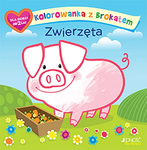 Kolorowanka z brokatem. Zwierzęta