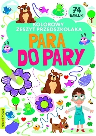 Kolorowy zeszyt przedszkolaka. Para do pary