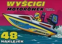 Koloruj i naklejaj. Wyścigi motorówek